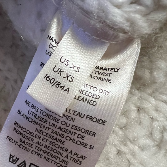 Free People Blue Bell V-Neck Sweater Creamy White Size XS - Picture 10 of 11